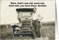 Brother Birthday - Funny card