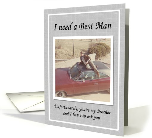 Best Man Brother - Funny card (494123)