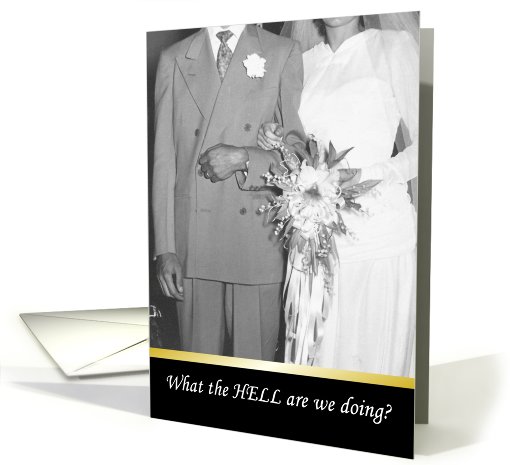 On our Wedding Day - Funny card (495280)