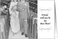 Will you be my best man - Friend card