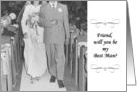 Will you be my best man - Friend card