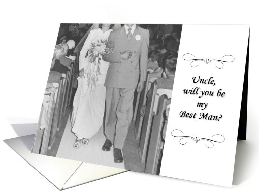 Will you be my best man - Uncle card (495505)