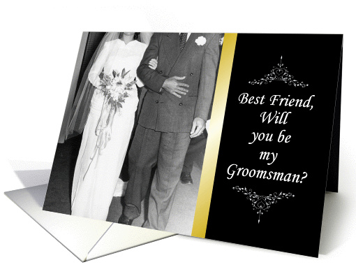 Will you be my Groomsman - Best Friend card (495526)