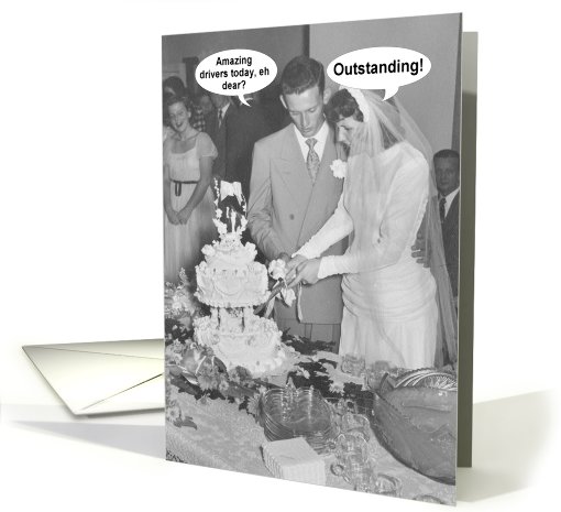 Thank You limo drivers Wedding card (495694)