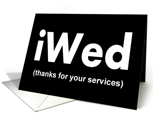 iWED - Wedding Service Provider Thanks card (496256)