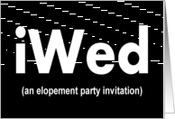 elopement party Invite Invitation card