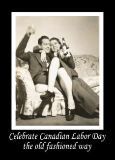Canadian Labor Day Party Invitation