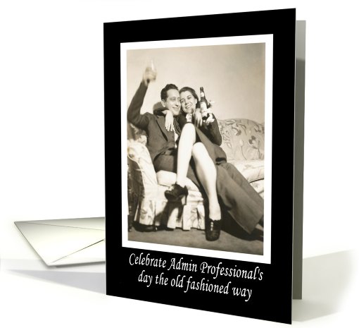 Celebrate Administrative Professionals Day   - Retro card (496999)