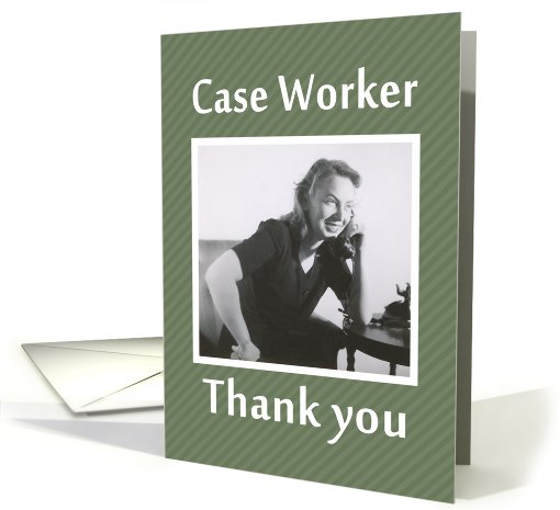Case Worker Thank You  - Retro card (497062)