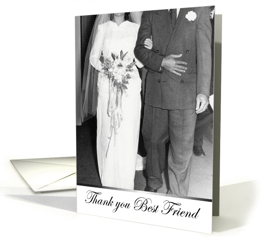 Thank You Maid of Honor - Best Friend card (497404)