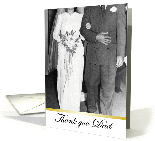 Thank you Dad - Father of Groom card (497467)