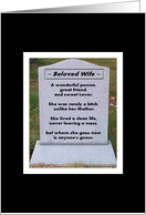 Comical Crypts - Halloween Humor card