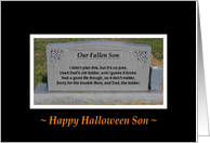 Comical Crypts - Halloween Son card