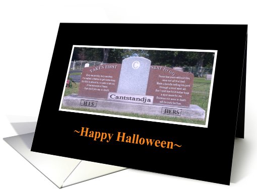 Comical Crypts - Halloween Humor - from Couple card (499090)