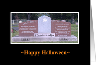 Comical Crypts - Halloween Humor - from Couple card