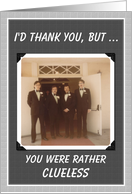 Thank you Groomsman - HUMOR card