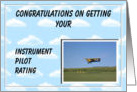 INSTRUMENT PILOT Congratulations card