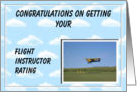 FLIGHT INSTRUCTOR Congratulations card