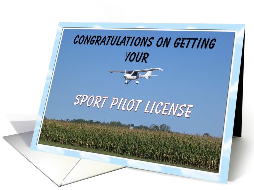 SPORT PILOT Congratulations card (504563)