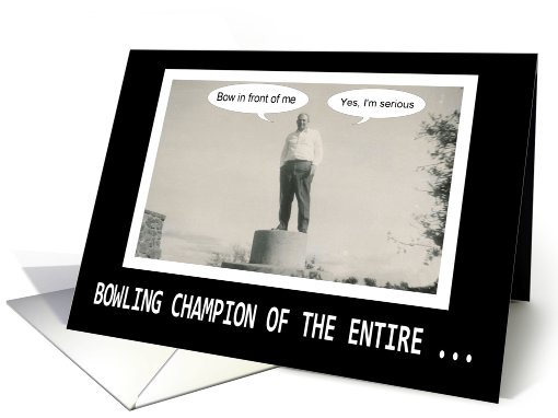 Bowling Congratulations card (504962)