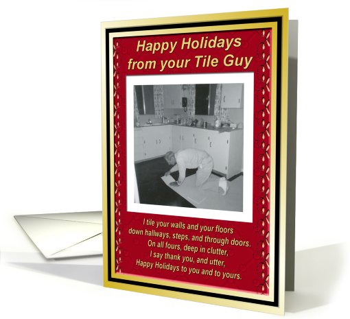 Christmas from the Tile Guy card (504989)