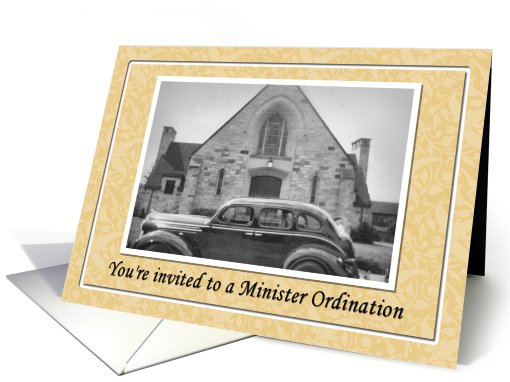 Minister Ordination Invitation card (505436)