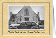 Priest Ordination Invitation card