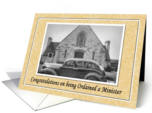 Minister Ordination Congratulations card (505510)