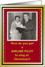 Pilot Christmas Holiday thank You card