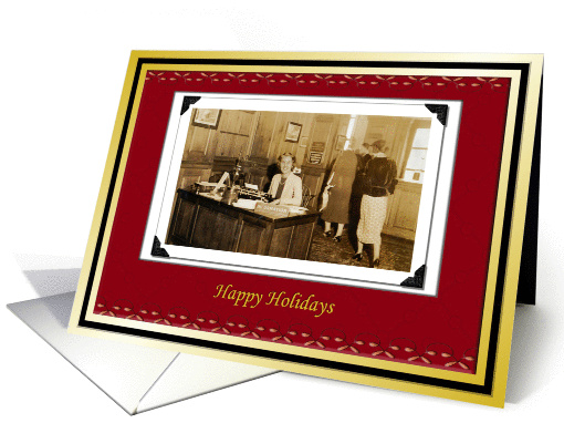 Christmas Holiday thank You card (506450)