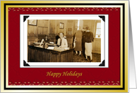 Christmas Holiday thank You card