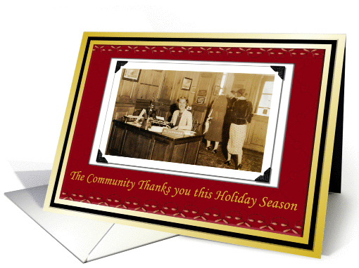 Public Service Holiday thank You card (506452)