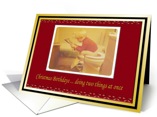 Birthday Christmas - FUNNY card (506481)