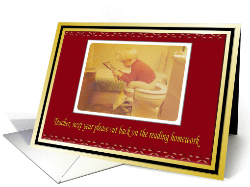 Teacher Christmas Holiday - FUNNY card (506522)