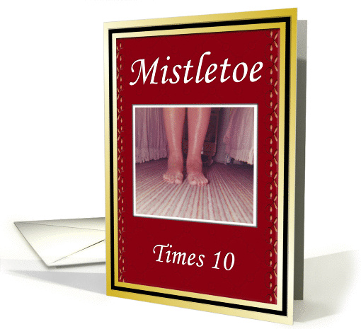 Romantic Christmas Holiday - Mistletoe card (506555)