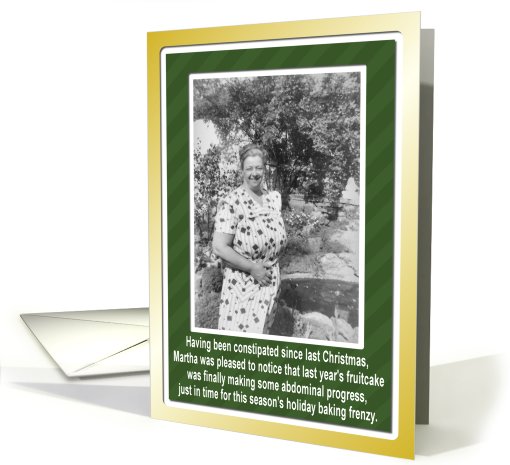 Fruitcake Christmas Holiday - FUNNY card (506588)