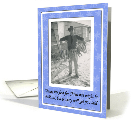 Fishy Christmas Holiday - ADULT FUNNY card (506643)