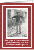 Fishy Christmas Holiday for Friend - FUNNY card