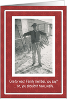 Fishy Christmas Holiday - FUNNY card