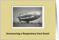 National Respiratory Care Announcement card