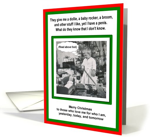 Christmas from Gay man card (526137)