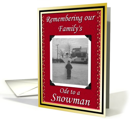 Ode to a Snowman card (526163)
