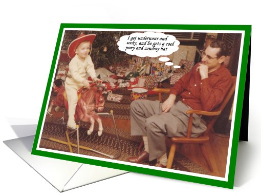 Christmas Present Envy - FUNNY card (526747)