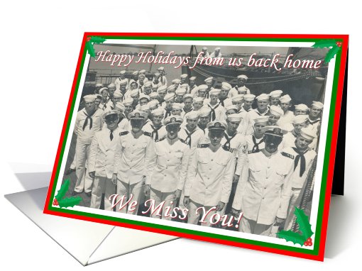 Christmas Holidays Navy Sailor card (527699)