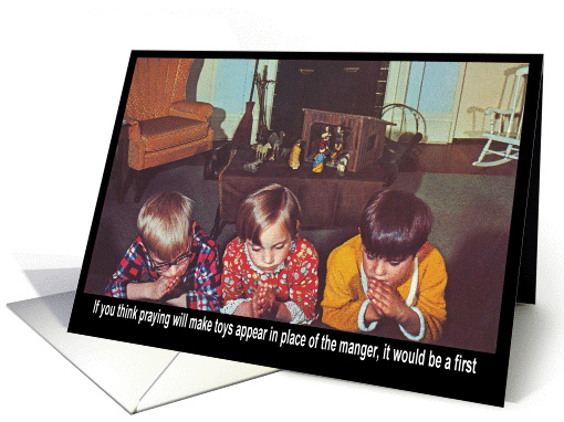 Praying for Toys Godchild- Christmas Holiday card (528003)