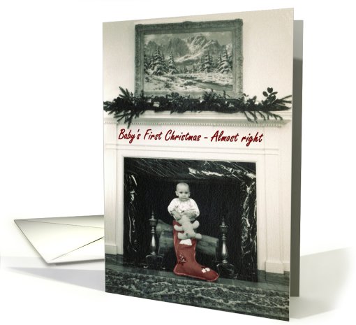 Baby's First - Christmas Holiday - FUNNY card (533184)