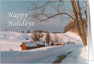 Winter Christmas Holiday card