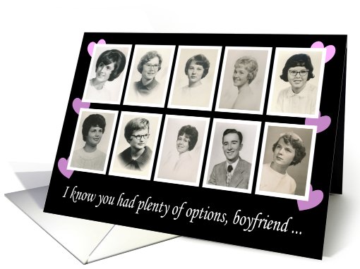 Valentine's Day Boyfriend - Retro - FUNNY card (535882)