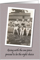 The Lesbian Dippers - Retro - FUNNY card