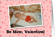 Valentine Be Mine - Retro - FUNNY card